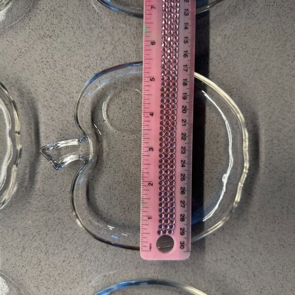 Hazel Atlas Orchard Apple Snack Plates – Vintage Mid-Century - Set of 6 - Picture 3 of 10